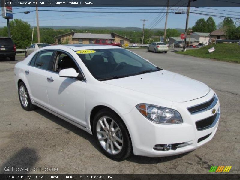 Summit White / Ebony 2011 Chevrolet Malibu LTZ