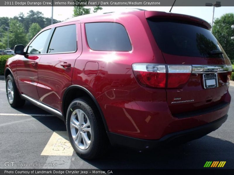 Inferno Red Crystal Pearl / Dark Graystone/Medium Graystone 2011 Dodge Durango Crew