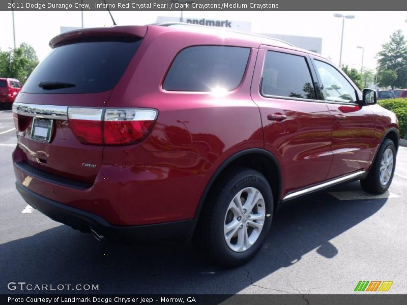 Inferno Red Crystal Pearl / Dark Graystone/Medium Graystone 2011 Dodge Durango Crew