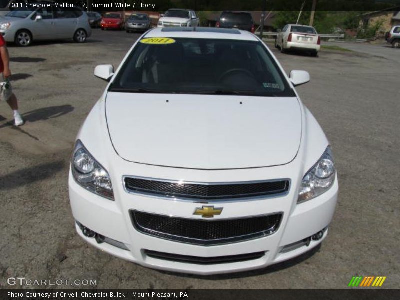 Summit White / Ebony 2011 Chevrolet Malibu LTZ
