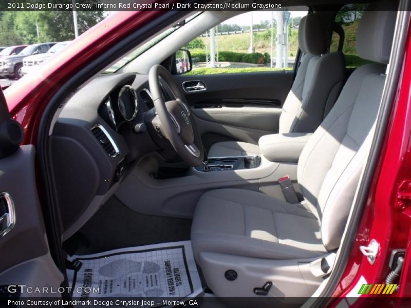 Inferno Red Crystal Pearl / Dark Graystone/Medium Graystone 2011 Dodge Durango Crew