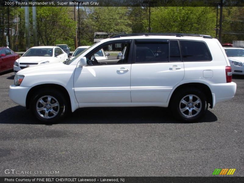 Super White / Ash Gray 2006 Toyota Highlander V6