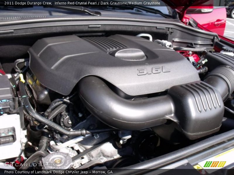 Inferno Red Crystal Pearl / Dark Graystone/Medium Graystone 2011 Dodge Durango Crew