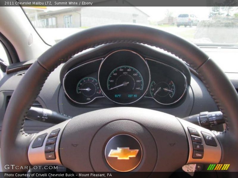 Summit White / Ebony 2011 Chevrolet Malibu LTZ