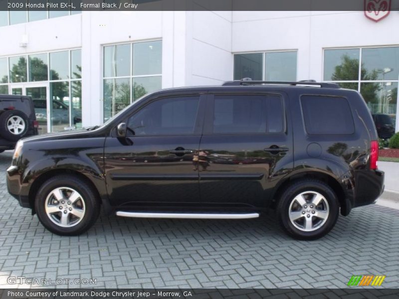 Formal Black / Gray 2009 Honda Pilot EX-L