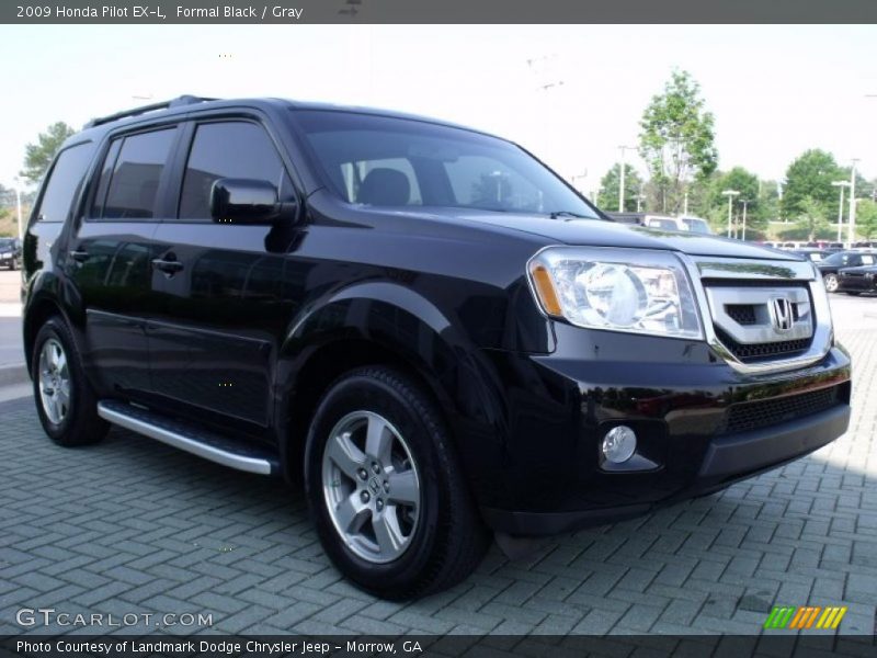 Formal Black / Gray 2009 Honda Pilot EX-L