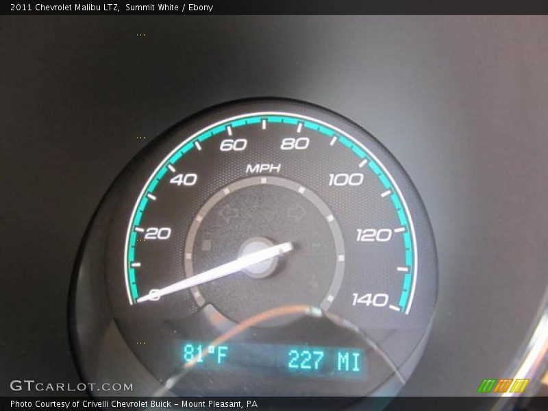 Summit White / Ebony 2011 Chevrolet Malibu LTZ