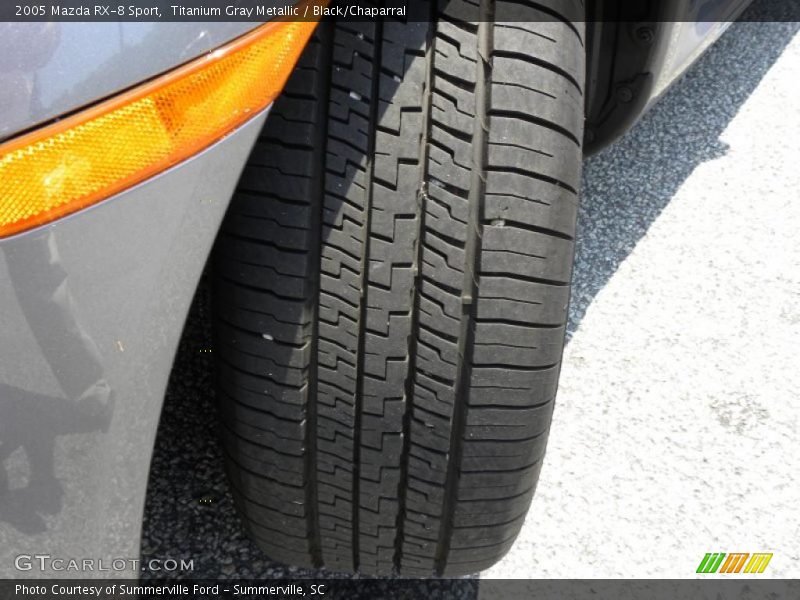 Titanium Gray Metallic / Black/Chaparral 2005 Mazda RX-8 Sport