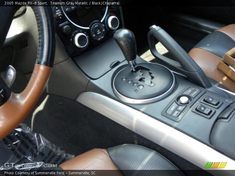 Titanium Gray Metallic / Black/Chaparral 2005 Mazda RX-8 Sport