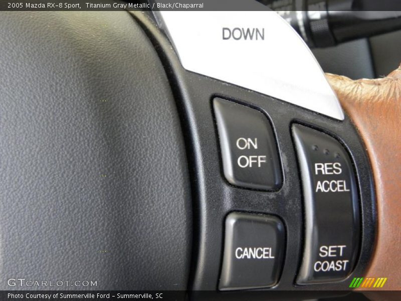 Titanium Gray Metallic / Black/Chaparral 2005 Mazda RX-8 Sport