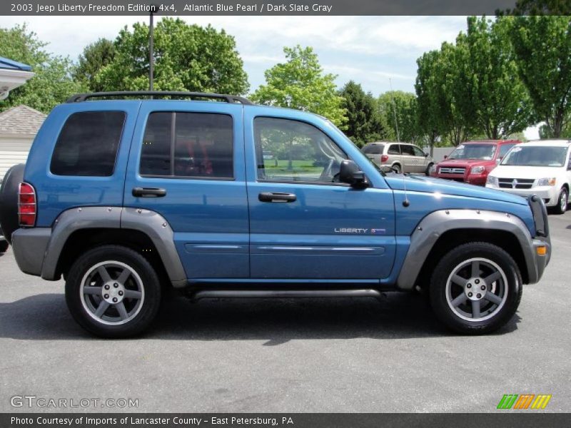 Atlantic Blue Pearl / Dark Slate Gray 2003 Jeep Liberty Freedom Edition 4x4