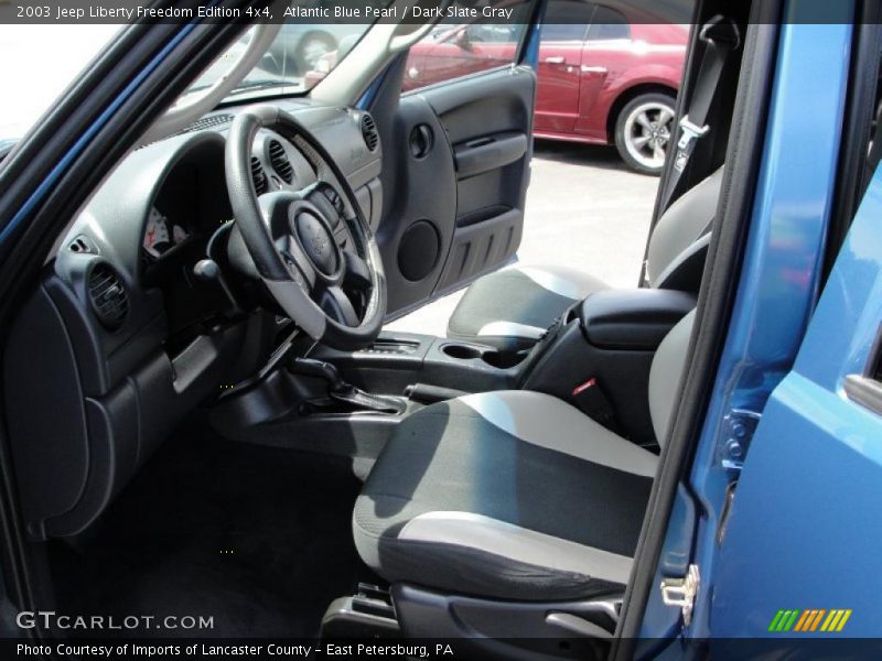 Atlantic Blue Pearl / Dark Slate Gray 2003 Jeep Liberty Freedom Edition 4x4