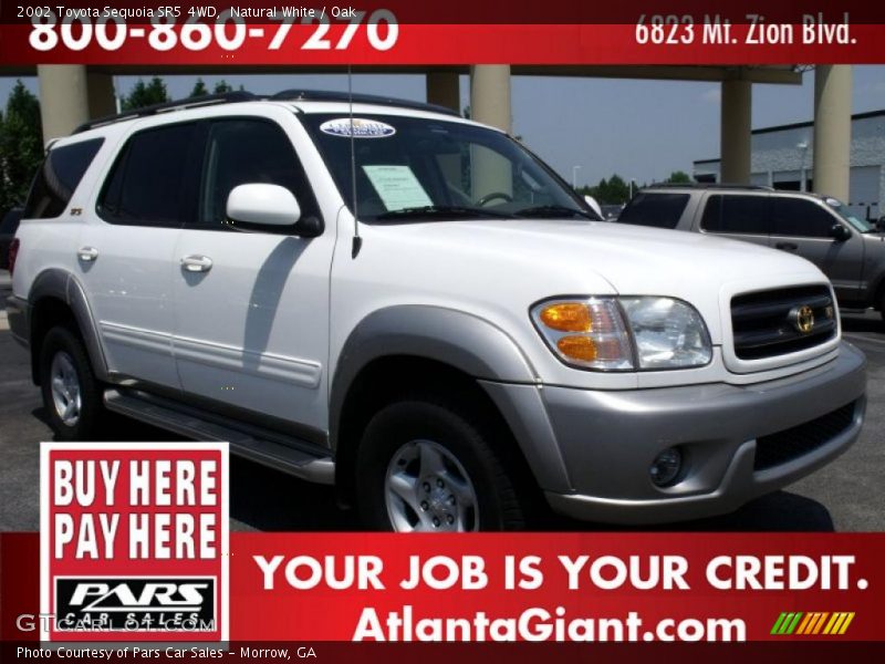 Natural White / Oak 2002 Toyota Sequoia SR5 4WD