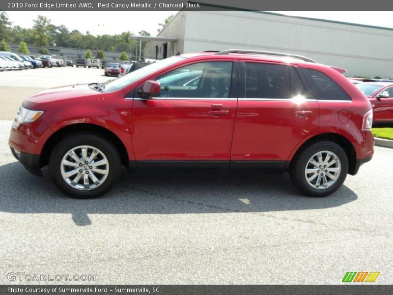 Red Candy Metallic / Charcoal Black 2010 Ford Edge Limited AWD