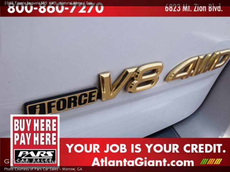 Natural White / Oak 2002 Toyota Sequoia SR5 4WD