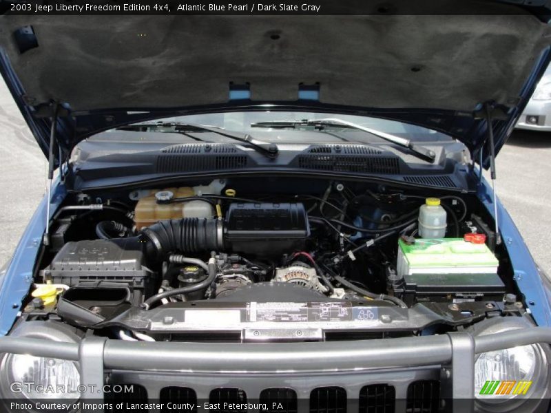 Atlantic Blue Pearl / Dark Slate Gray 2003 Jeep Liberty Freedom Edition 4x4