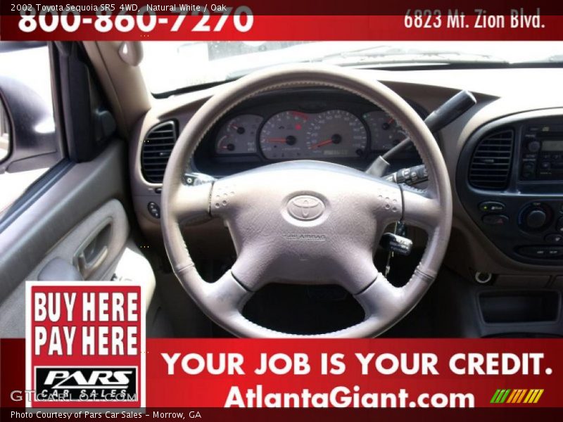 Natural White / Oak 2002 Toyota Sequoia SR5 4WD