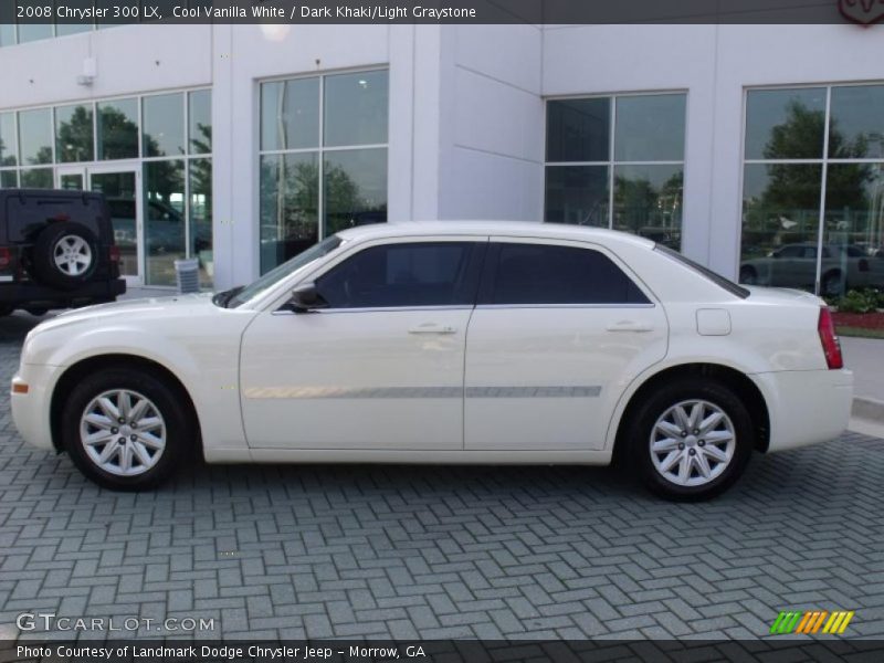 Cool Vanilla White / Dark Khaki/Light Graystone 2008 Chrysler 300 LX