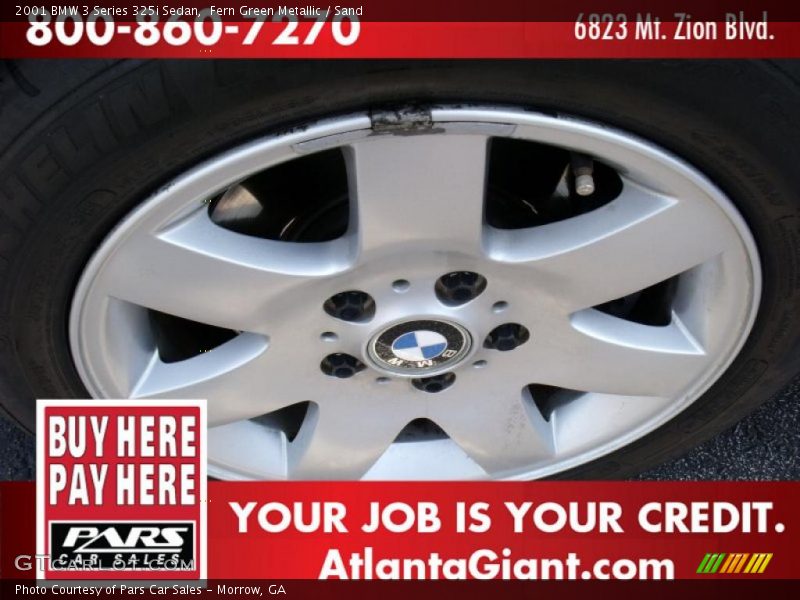 Fern Green Metallic / Sand 2001 BMW 3 Series 325i Sedan