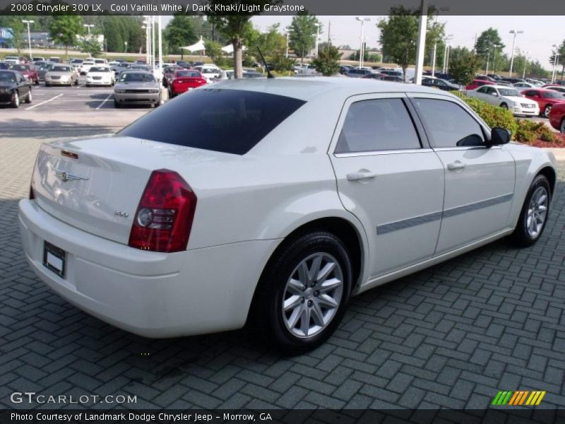 Cool Vanilla White / Dark Khaki/Light Graystone 2008 Chrysler 300 LX