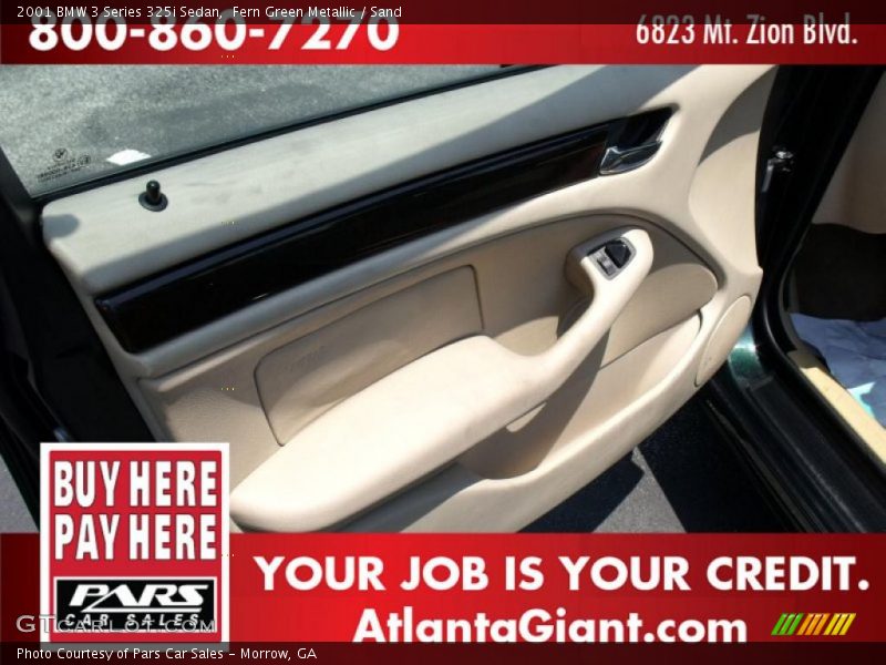Fern Green Metallic / Sand 2001 BMW 3 Series 325i Sedan