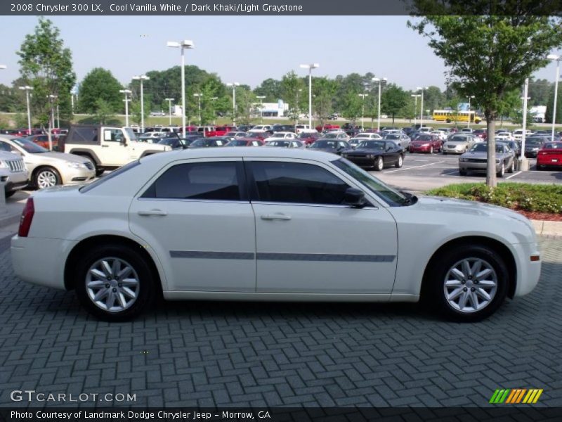 Cool Vanilla White / Dark Khaki/Light Graystone 2008 Chrysler 300 LX
