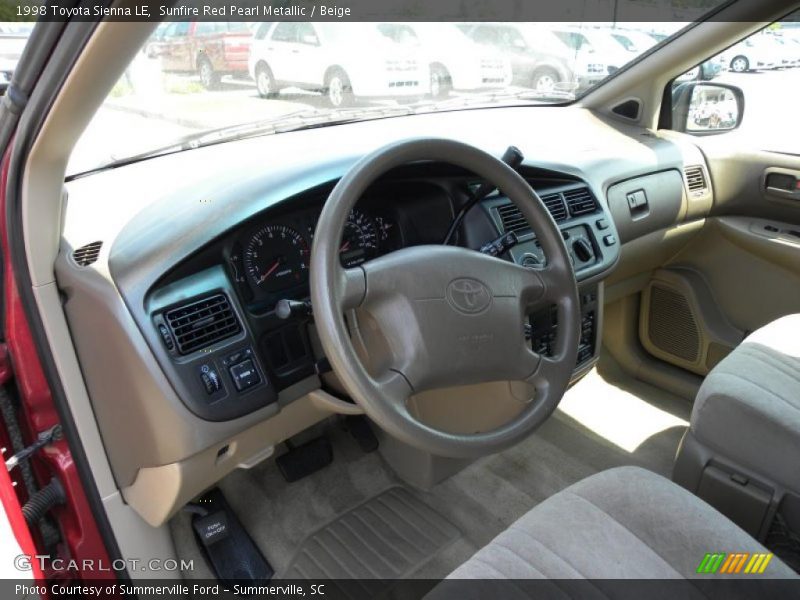  1998 Sienna LE Beige Interior