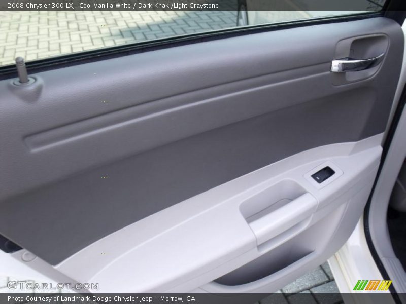 Cool Vanilla White / Dark Khaki/Light Graystone 2008 Chrysler 300 LX