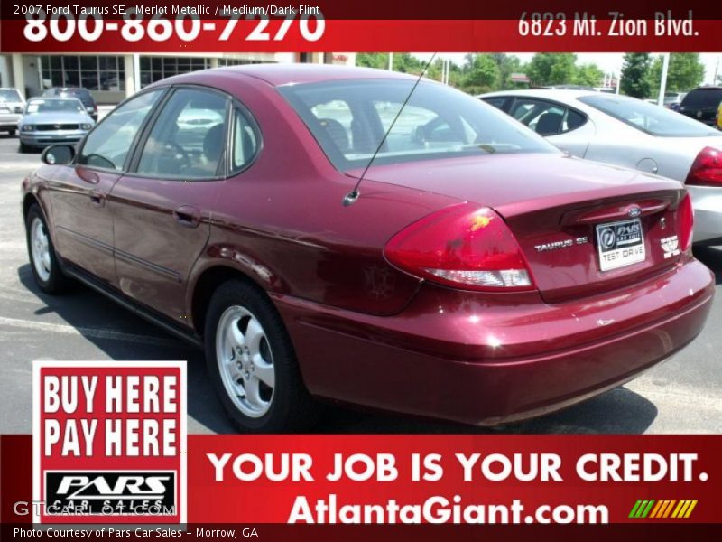 Merlot Metallic / Medium/Dark Flint 2007 Ford Taurus SE