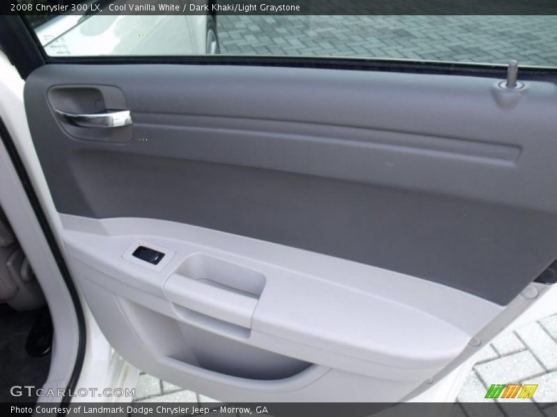 Cool Vanilla White / Dark Khaki/Light Graystone 2008 Chrysler 300 LX
