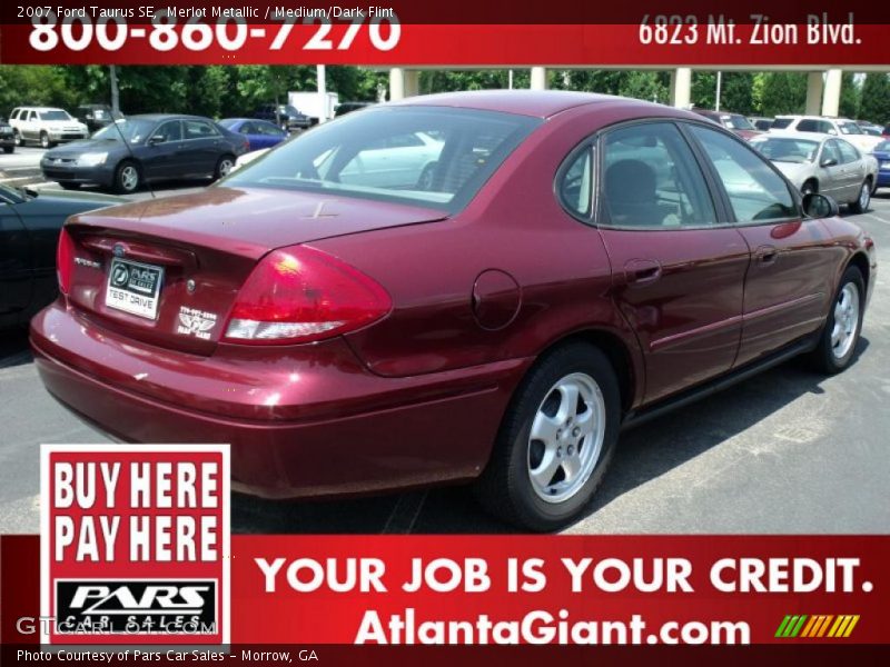 Merlot Metallic / Medium/Dark Flint 2007 Ford Taurus SE