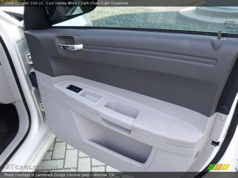 Cool Vanilla White / Dark Khaki/Light Graystone 2008 Chrysler 300 LX