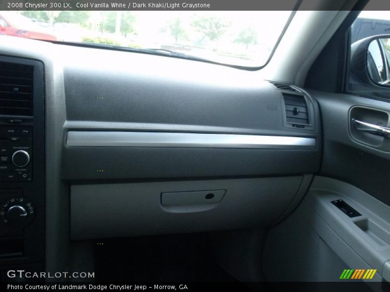 Cool Vanilla White / Dark Khaki/Light Graystone 2008 Chrysler 300 LX