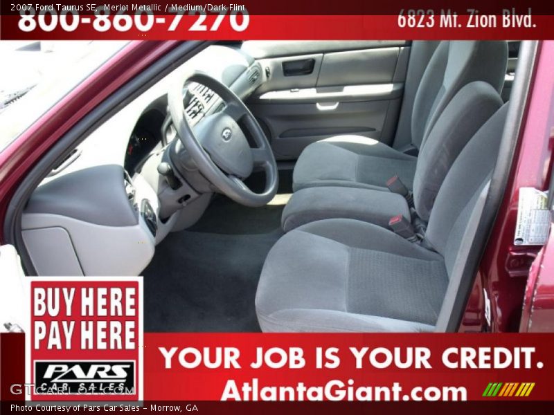 Merlot Metallic / Medium/Dark Flint 2007 Ford Taurus SE