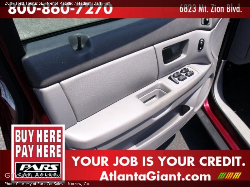 Merlot Metallic / Medium/Dark Flint 2007 Ford Taurus SE