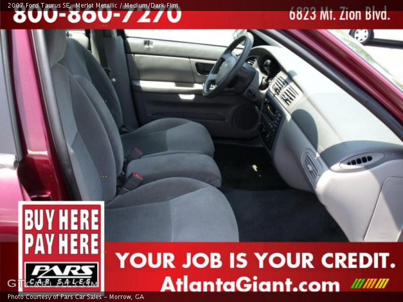 Merlot Metallic / Medium/Dark Flint 2007 Ford Taurus SE