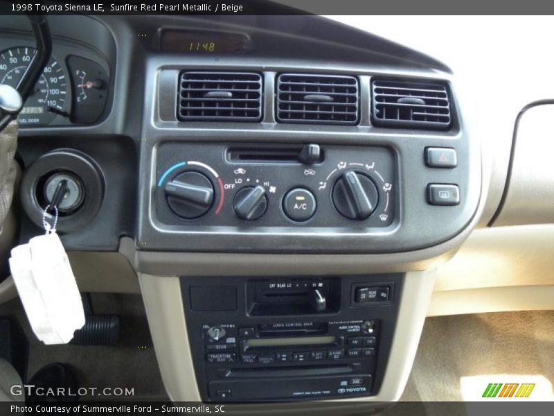 Controls of 1998 Sienna LE
