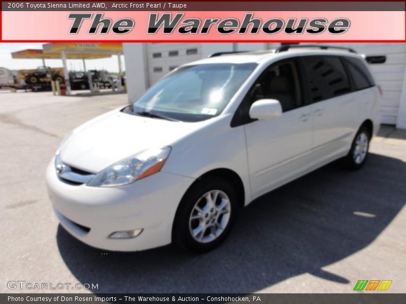 Arctic Frost Pearl / Taupe 2006 Toyota Sienna Limited AWD