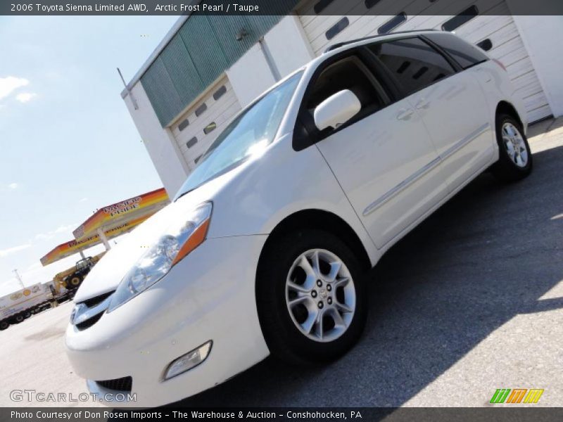 Arctic Frost Pearl / Taupe 2006 Toyota Sienna Limited AWD