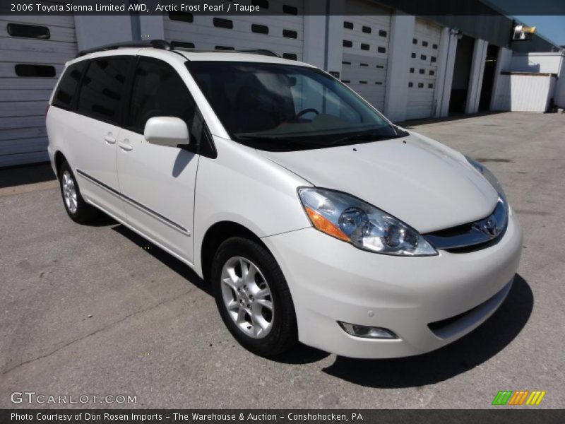 Arctic Frost Pearl / Taupe 2006 Toyota Sienna Limited AWD