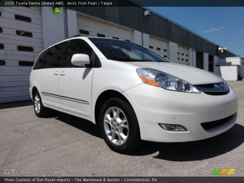 Arctic Frost Pearl / Taupe 2006 Toyota Sienna Limited AWD
