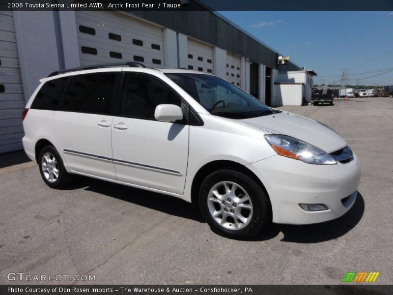 Arctic Frost Pearl / Taupe 2006 Toyota Sienna Limited AWD