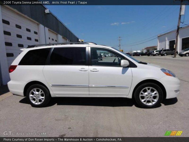 Arctic Frost Pearl / Taupe 2006 Toyota Sienna Limited AWD