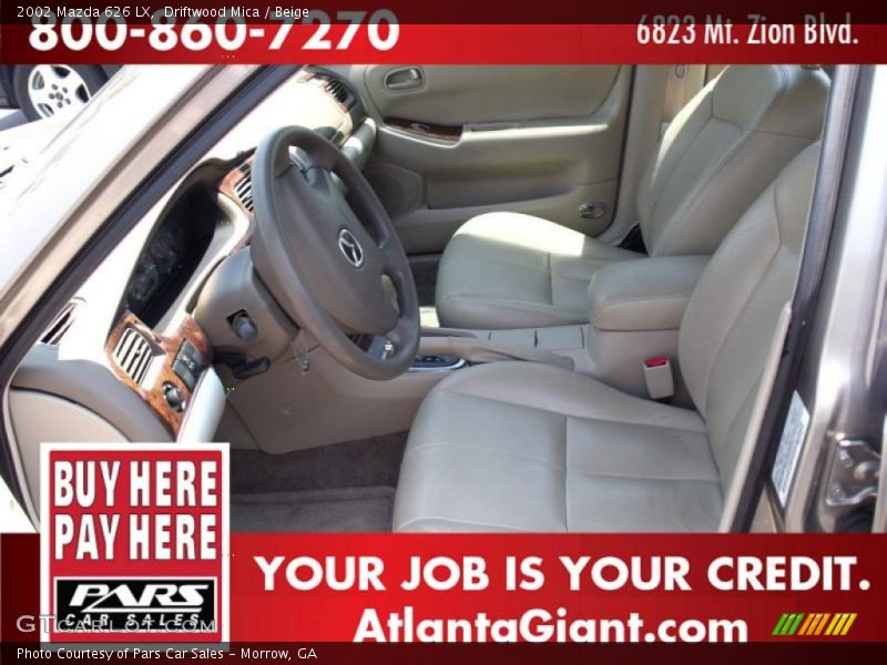 Driftwood Mica / Beige 2002 Mazda 626 LX