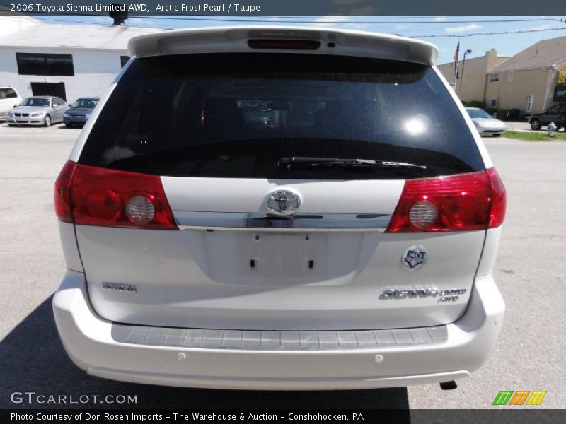 Arctic Frost Pearl / Taupe 2006 Toyota Sienna Limited AWD