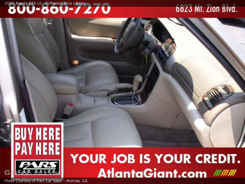 Driftwood Mica / Beige 2002 Mazda 626 LX