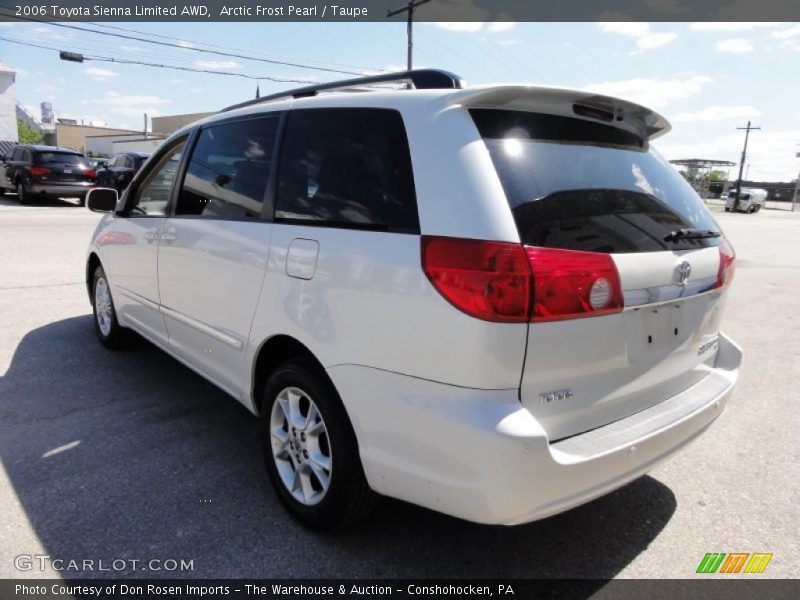 Arctic Frost Pearl / Taupe 2006 Toyota Sienna Limited AWD