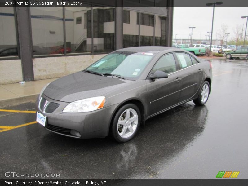 Black / Ebony 2007 Pontiac G6 V6 Sedan