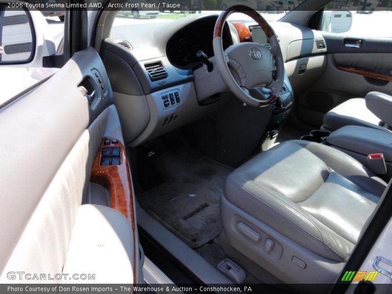 Arctic Frost Pearl / Taupe 2006 Toyota Sienna Limited AWD