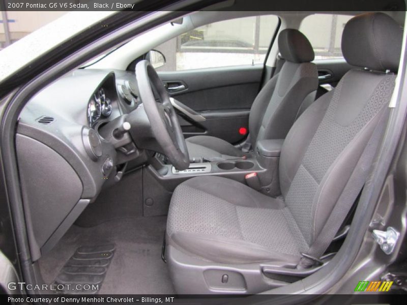 Black / Ebony 2007 Pontiac G6 V6 Sedan